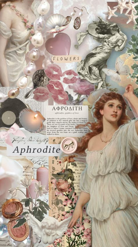 The goddest of love desire and beauty 🪷🤍 #aphrodite #aphroditeaesthetic #beauty #nature #art #quotes #goddess #love Aphrodite Iphone Wallpaper, Euphrosyne Goddess Aesthetic, Persephone Aesthetic Pink, Aphrodite Collage, Aphrodite Core, Child Of Aphrodite, Aphrodite Painting, Aphrodite Altar, Aphrodite Cabin