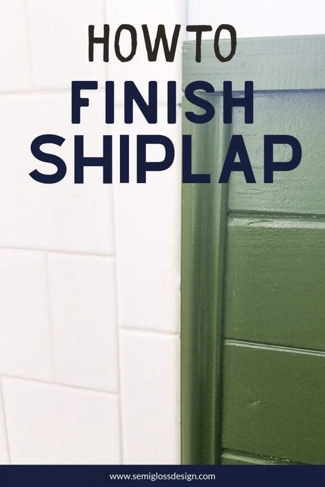 Learn all about shiplap trim. Read more about how to finish corners, baseboards, tile to shiplap transitions and how to cap off shiplap. Bedroom Shiplap, Bathroom Shiplap, Shiplap Trim, Installing Shiplap, Shiplap Wall Diy, Shiplap Bathroom, Shiplap Walls, Shiplap Accent Wall, Shiplap Wall