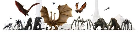 Monsterverse size chart by eatalllot | Godzilla | Know Your Meme Kaiju Size Chart, Monsterverse Titans, Godzilla Fanart, Pacific Rim Kaiju, Godzilla Monsterverse, Godzilla Kaiju, Dragon Type Pokemon, Godzilla Monsters, Godzilla 2