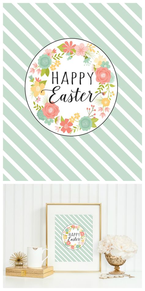 I just barely pulled out all the Easter decorations this past weekend. I’m feeling a bit behind. Better late than never I guess. To help you get ready for the upcoming holiday we have a brand new print to share with you today! It’s a soft and sweet Easter print. Hope you like it.  You … Easter Floral Designs, Easter Activities For Kids, Easter Prints, Easter Floral, Easter Inspiration, Holiday Printables, Easter Printables, Spring Holidays, Easter Time