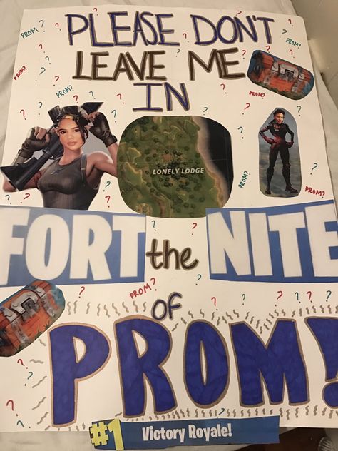 Fortnite Promposal Homecoming Dance Ideas, Sadie Hawkins Proposals, Sadies Proposal, Prom Posters, Sadie Hawkins, Cute Homecoming Proposals, Asking To Prom, Dance Proposal, Prom Photography