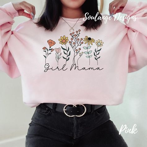 Mom Appreciation Gifts, Mom Appreciation, Mom Crewneck, Sweatshirt Girl, Mom Design, Welcome Friends, New Mom Gift, Design Girl, Mama Sweatshirt