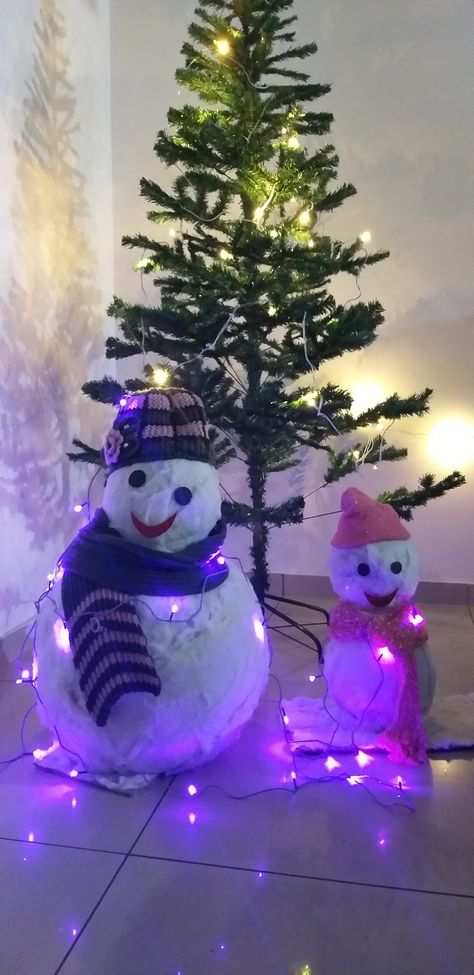 Big Snowman Diy, How To Make Snowman, Make Snowman, Diy Christmas Snowman, Make A Snowman, Diy Snowman, Decoration Idea, My Youtube Channel, Christmas Snowman