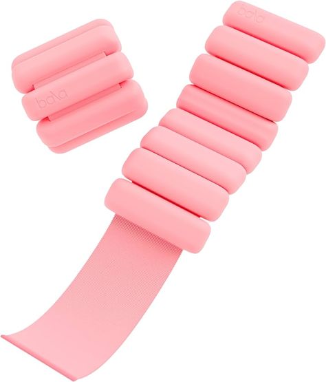 Amazon.com: Bala Bangles Wrist & Ankle Weights for Women & Men (Blush) - 2 Pound Adjustable Silicone Weighted Bracelet Set for Gym, Yoga, Pilates, Cardio & Strength Training - Wearable Arm & Leg Workout Weights : Sports & Outdoors Arm And Leg Workout, Leg Exercises With Weights, Bala Bangles, Ankle Weights, Dance Accessories, Core Training, Weight Set, Weights For Women, Workout Accessories