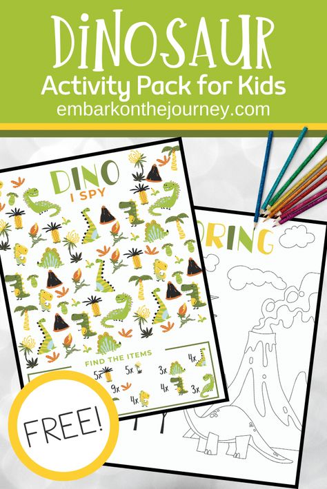 Dinosaur Activity Pack Dinosaur Activity Kindergarten, Dinosaur Activity Sheets, Dinosaur Activities Kindergarten, Toddler Busy Boxes, Kids Dinosaur Games, Free Dinosaur Printables, Dino Activities, Dino Activity, Dinosaur Activities For Kids