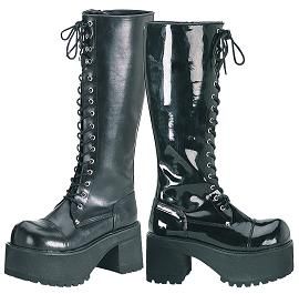 Demonia Ranger 302 Combat Boots With Heels, Punk Platform Boots, Girls Black Boots, Rock Boots, Sell Shoes, Demonia Shoes, Gothic Shoes, Spike Shoes, Thigh High Boots Heels