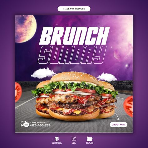 Space Burger, Post Design Instagram, Social Media Post Design, Post Design, Media Post, Social Media Post, Social Media, Media, Ethnic Recipes