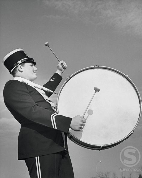 Drum Tattoo, Marching Drum, Band Photography, Band Photos, Sport Photography, Carnival Party, Marching Band, Vintage Photography, Vintage Photos