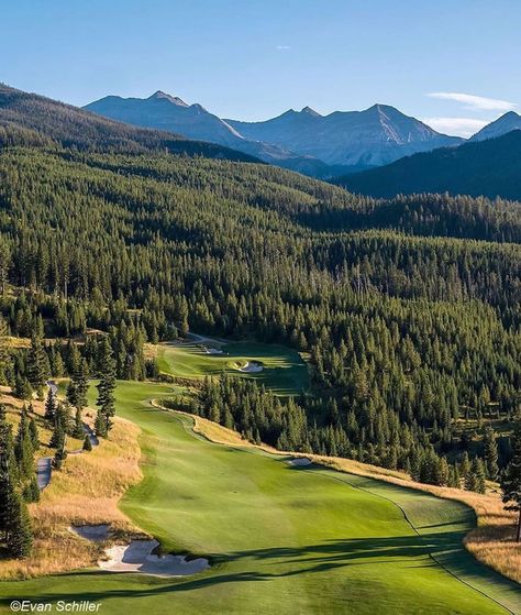 Beautiful Golf Courses on Instagram: “@moonlightbasingolf, located in Big Sky, Montana resides in one of the most secluded, naturally beautiful, and dramatic places for mountain…” Golf Photography, Big Sky Montana, Big Sky, Naturally Beautiful, Golfers, How To Level Ground, Golf Course, Montana, Golf Courses