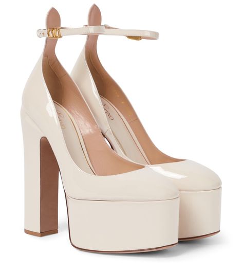 Louis Vuitton Fame Platform Pump, Valentino Platform Heels, Embroidery Sandals, Valentino Heels, Dr Shoes, Virtual Stylist, White Pumps, Valentino Shoes, Ankle Strap Pumps