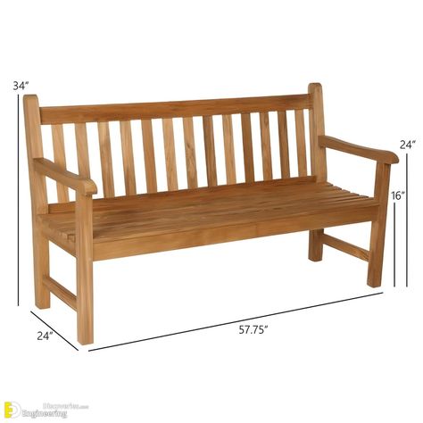 Make Your Home Stylish And Functional: Mastering Furniture Sizes Made Easy Teak Bench, Furniture Dimensions, Classic Garden, Teds Woodworking, Furniture Care, Garden Bench, Mortise And Tenon, Porch Swing, Teak Wood