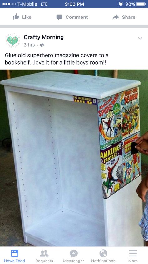 Avengers Bedroom, Marvel Room, Deco Disney, Superhero Bedroom, Superhero Room, Geek Decor, Bookshelves Diy, Boy Bedroom