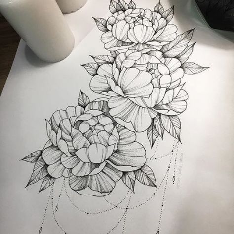 Flowers tattoo back peony 38 trendy Ideas #rose #rose #sketch Peony Tattoo, Flower Tattoo Back, Shape Tattoo, Tattoo Zeichnungen, Peonies Tattoo, Tiny Tattoo, Mandala Tattoo Design, Arrow Tattoos, Hip Tattoo