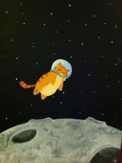 Art Mignon, 강아지 그림, Söt Katt, Arte Inspo, Art Et Illustration, Space Cat, Cats Illustration, Art And Illustration, Cute Kittens