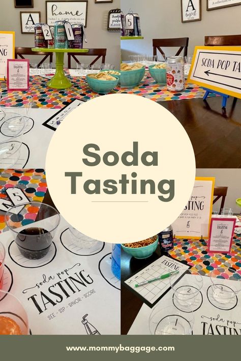 Drink Taste Test Game, Taste Testing Ideas, Taste Test Challenge Ideas, Taste Challenge Game, Taste Testing Party Ideas, Activities Director, 18th Party, Beer Tasting Parties, Soda Bar