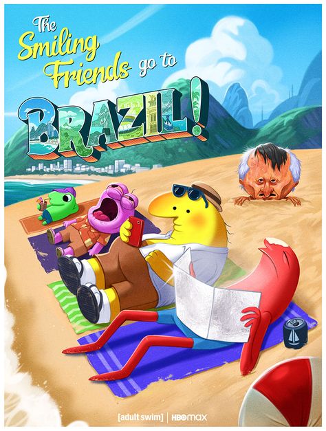 Trip To Brazil, Smiling Friends, Hbo Max, Vhs Tapes, Adult Swim, Brazil