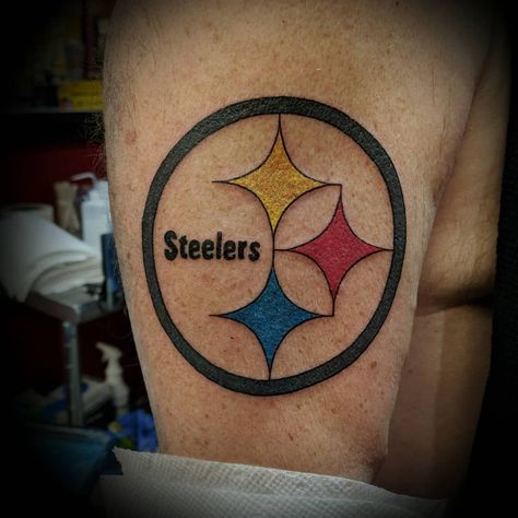 Steelers Tattoo For Men, Steelers Tattoos For Women, Steelers Tattoos, Football Tattoo, Dad Tattoo, Pittsburgh Steelers Football, Tasteful Tattoos, Tattoo Apprentice, Steelers Fan