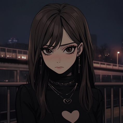 Anime Girlies Pfp Brown Hair, Girl Animeted Pfp, Anime Oc Female Brown Hair, Latina Anime Pfp, Anime Brown Hair, Dark Souls Artwork, Girl With Brown Hair, Creative Profile Picture, Girly Art Illustrations