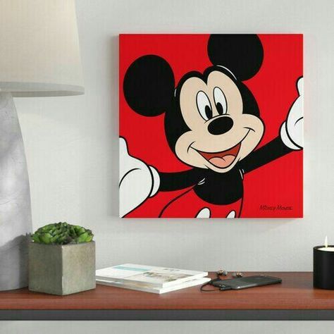 Photo Drawing Ideas, Mickey Mouse Paintings, Painting Mickey Mouse, Mickey Mouse Painting, Disney Canvas Art, Disney Canvas, Mickey Mouse Art, Small Canvas Paintings, Disney Art Drawings