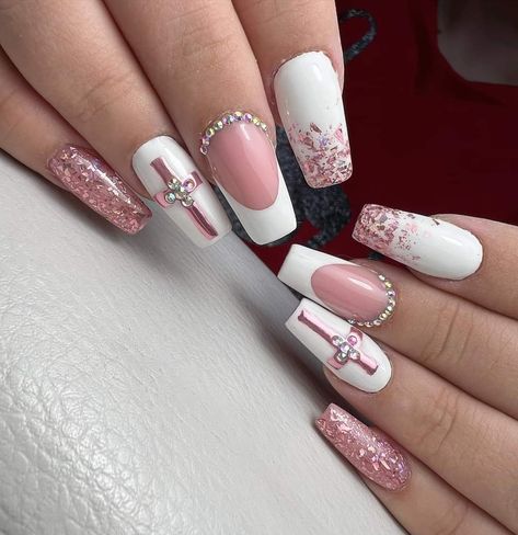 Cute Christian Nail Designs, Jesus Nails Designs Faith, Religious Nails Designs, Christian Christmas Nails, Faith Nails Designs, Bible Nails, Jesus Nails Designs, Christian Nails Designs, God Nails