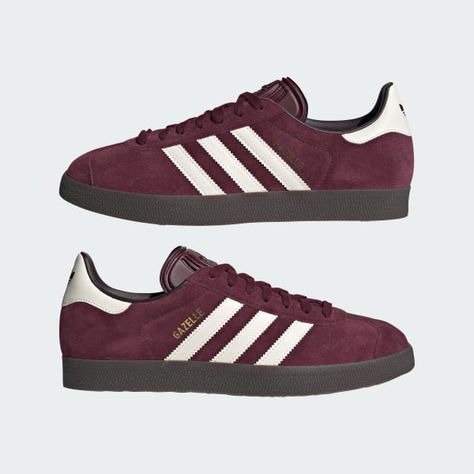 Maroon Adidas Gazelle, Maroon Gazelle Adidas Outfit, Burgundy Gazelle Outfit, Adidas Gazelle Burgundy, Adidas Samba Maroon, Burgundy Gazelle, Gazelle Burgundy, Burgundy Sneakers Outfit, Adidas Gazelle Outfit