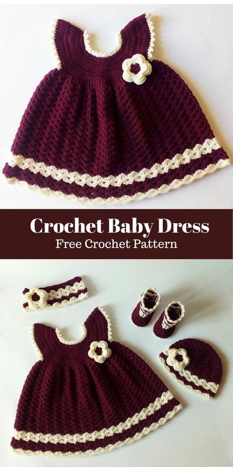 Crochet Baby Daisy Dress, Free Crochet Infant Dress Patterns, Crochet Baby Clothes Knitting & Tools, Free Crochet Baby Dress Patterns English, Free Crochet Newborn Dress Pattern, 4 Ply Crochet Patterns, Crochet Baby Dress Free Pattern Newborn Simple, Free Baby Dress Patterns 3-6 Month, Crochet Doll Outfit Free Pattern