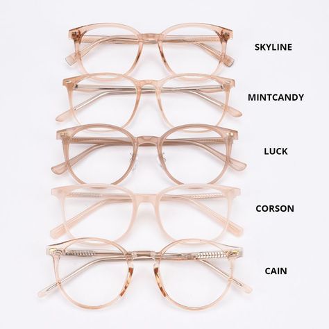 Aesthetic Eyeglasses Frame, Cute Frame Glasses, Brown Eyeglasses For Women, Pink Glasses Frames For Women, 2023 Glasses Frames Women, Trendy Spectacles Frames, Spects Frames For Women, Different Glasses Frames, Cute Eyeglasses For Women