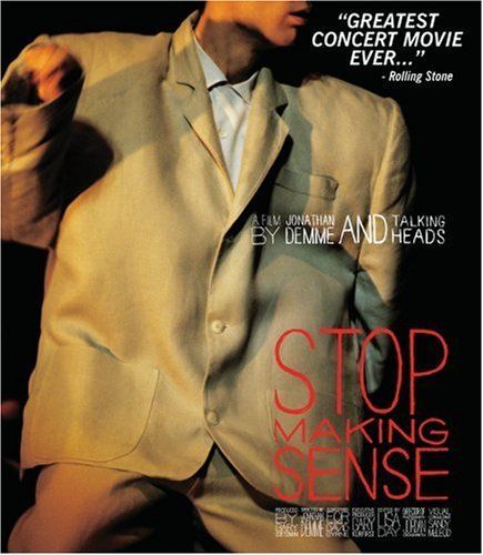 Stop Making Sense - A concert movie by Talking Heads. Really good dramaturgy and light design. Their clothes and dance styles are awesome and the music of course too. Stop Making Sense, Cool Album Covers, David Byrne, Great Albums, Rock N’roll, Talking Heads, Best Albums, Morrissey, Record Album