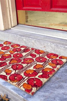 Poppies Non Slip Coir Doormat Caftan Dresses, Keep Your House Clean, Cool Doormats, Apt Ideas, Hand Stencil, Porch Furniture, Rachel Pally, Backyard Paradise, Summer Living