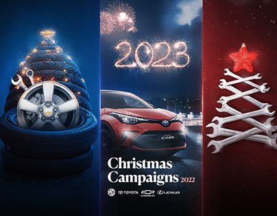 Automotive Social Media Post, New Years Campaign, Car New Year Creative Ads, Ev Car Ads, Christmas Car Ads, New Year Creatives, Christmas Social Media Design, Christmas Creative Ads, New Year Creative Ads