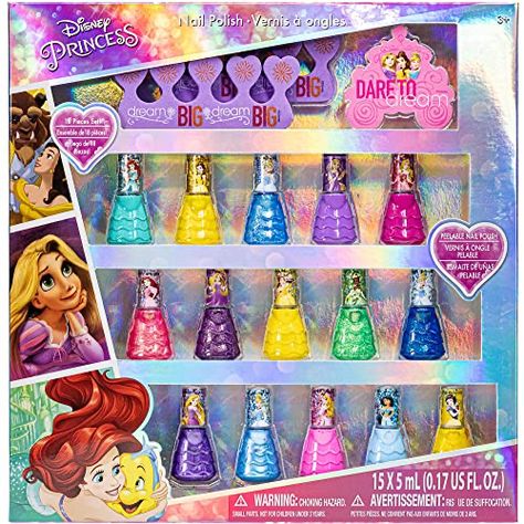 Disney Princess Nail Polish, Disney Princess Nails, Nail Polish Gift, Quick Dry Nail Polish, Water Based Nail Polish, Free Textbooks, Dry Nails Quick, Princess Gifts, Dry Nail Polish