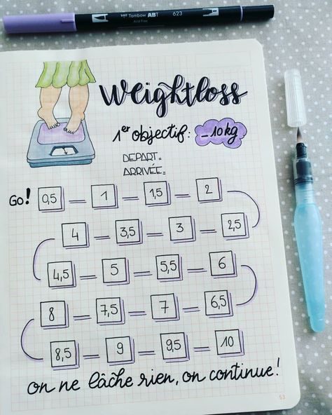 It's hard to keep New Year's weight loss resolution. Check out 20 bullet journal fitness tracker ideas that'll help you to stay on track. Bullet Journal Sport, Bullet Journal Fitness Tracker, Bullet Journal Tracking, Goals Bullet Journal, Tracker Fitness, Weight Tracker, Bullet Journal Tracker, Bullet Journal Mood, Bullet Journal Notebook