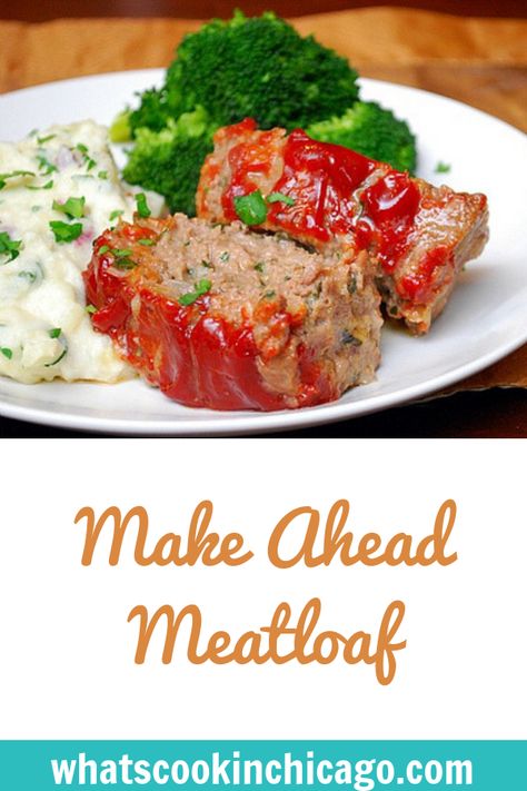 Make Ahead Meatloaf #meatloaf #dinner #recipes Make Ahead Meatloaf, Grannys Meatloaf Recipes, Heinz 57 Meatloaf Recipe, Pioneer Woman’s Meatloaf, Meatloaf With Heinz 57, Natasha’s Kitchen Meatloaf Recipe, Easy Meatloaf, Potted Beef, Broccoli Cheese Soup