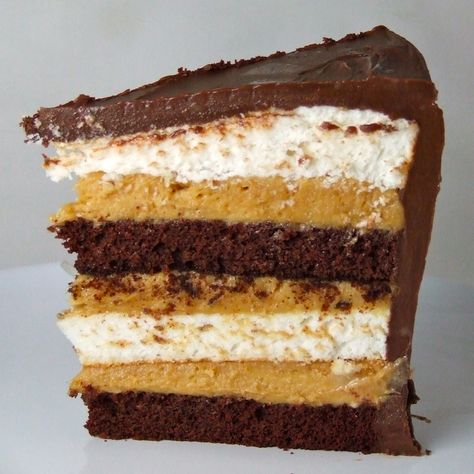 Butter Ganache, Caramel Mousse, Box Cakes, Devils Food Cake, Cake Layers, Food Chocolate, Devils Food, Mouse Cake, Tasty Recipe