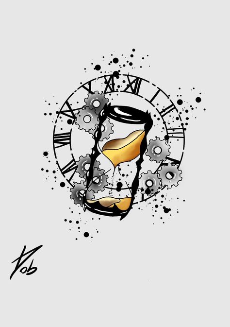 Easy Hourglass Drawing, Magical Hourglass Art, Hourglass Sketch Drawings, Clock Drawing Sketches, Hourglass Drawing, Clock Drawings, Hourglass Tattoo, Epic Drawings, Yin Yang Tattoos