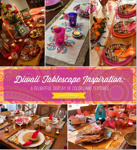 Diwali Dinner Table Decor, Diwali Tablescape, Diwali Table Decorations, Diwali Table Decor, Indian Party Themes, Modern Tablescape, Diwali Ideas, Colorful Centerpieces, School Recipes