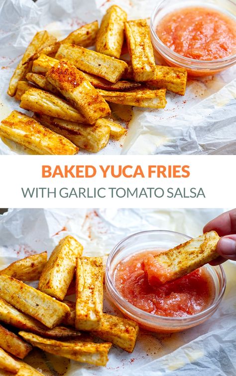 Yuka Root Recipe, Yuca Recipes, Yucca Fries, Healthy Fries, Sweet Potato Chips Baked, Roasted Parsnips, Spiced Cauliflower, Sweet Potato Chips, Paleo Recipes Easy