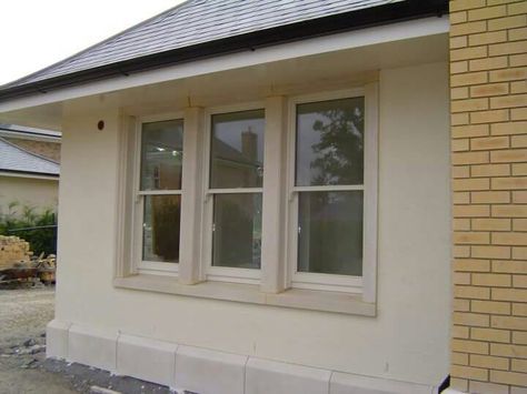 G Cream Window Frames, Cream Windows, Cottage Windows, Reference Board, Window Trim Exterior, Doors And Floors, Cottage Exterior, Rear Extension, Window Ideas