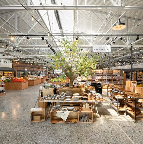 Renovation Architecture, Food Retail, Supermarket Design, Public Market, Types Of Vegetables, Terrazzo Flooring, Adaptive Reuse, Urban Architecture, Food Hall