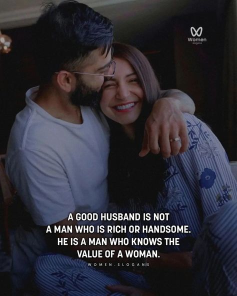 A good husband isn't defined by wealth or looks. He's a man who truly appreciates and values his wife. 💖 - Caption This! ✔️ - Follow us @women.slogans 🌟 If you have goals in your life. - We love to keep you always motivated towards your goal, your dreams! 🌎 - So Turn the blue button into white right now! - Follow us @women.slogans 🌟 Follow us @women.slogans 🌟 - 📸 Credits to unknown Turn 🔛 on Post notification 🔔 - -#womenslogans #successlogans #womenquotes #GoodHusband #Empowerment #Inspirat... Appreciate Your Wife, A Good Husband, Good Husband, Value Quotes, Women Slogan, Baby Live, Blouse Back Neck Designs, Women Empowerment Quotes, Back Neck Designs