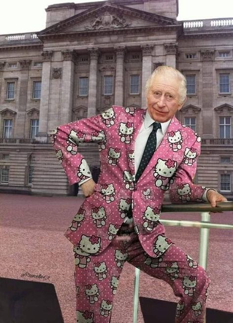 Photos: Humorous Edits Of King Charles and Queen Camilla Created By An Artist Mens Fashion Blazer Casual Classy, Charles Meme, Queen Eli, Get Scared, British Traditions, Royal Family England, Family Funny, Mens Fashion Classy, Family Event