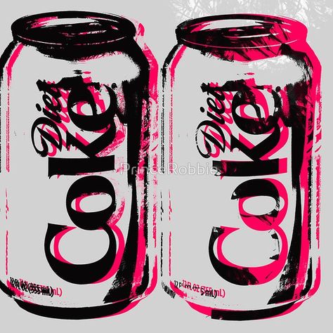 Diet Coke Can, Coke Can, British Music, Coke Cans, Color Vibe, Pop Art Posters, Pop Art Wallpaper, Diet Coke, Hippie Art