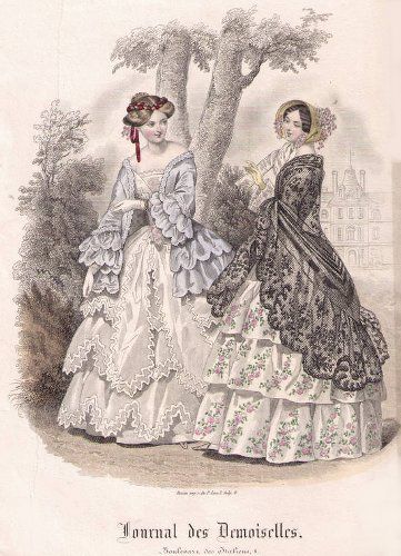 1850. lace dresses, Journal des Demoiselles, September 1850s Dress, 1870 Fashion, Victorian Fashion Women, Toddlers And Tiaras, 1850s Fashion, 1870s Fashion, Victorian Era Fashion, 1800s Fashion, Historical Museum