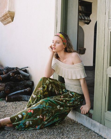 Anthropologie (@anthropologie) • Instagram photos and videos Spring Boho, Floral Pants, Tag Sale, Pants Color, Boho Outfits, Fashion Pants, Clothes For Sale, Off Shoulder Dress, Wide Leg Pants