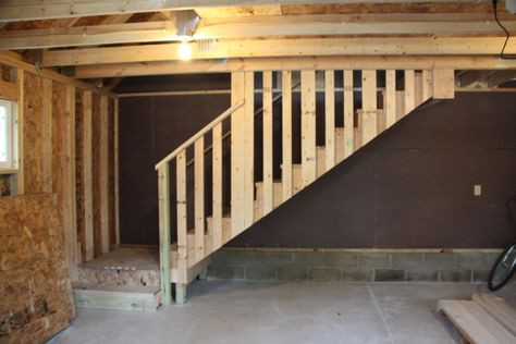 Attic Truss, Garage Steps, Garage Stairs, Attic Organization, Room Above Garage, Garage Construction, Stair Plan, Attic Makeover, Garage Attic