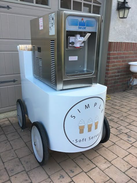 Simple soft serve Soft Serve Food Truck, Soft Serve Ice Cream Truck, Softy Ice Cream, Soft Serve Wedding, Soft Ice Cream Shop Design, Soft Serve Ice Cream Bar, Soft Serve Ice Cream Shop, Ice Cream Soft Serve, Soft Serve Ice Cream Ideas