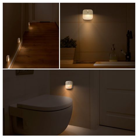 eufy Lumi StickOn Night Light Warm White LED Motion Sensor StickAnywhere Closet Light Wall Light for Bedroom Bathroom Kitchen Hallway Stairs Energy Efficient Compact 3pack ** You can get additional details at the image link.-It is an affiliate link to Amazon. Motion Sensor Lights Indoor, Hallway Stairs, Closet And Bathroom, Motion Sensor Light, Sensor Night Lights, Closet Lighting, Motion Sensors, Sensor Light, Kitchen Hallway