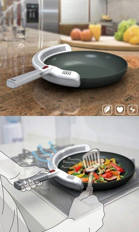 Kitchen Clean, Gadgets Kitchen Cooking, Cooking Gadgets, Cool Kitchen Gadgets, Cool Inventions, Better Health, New Gadgets, Home Gadgets, Frying Pan