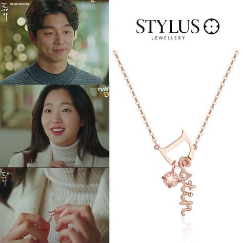 Goblin Necklace, K Drama Goblin, Cincin Diy, Goblin The Lonely And Great God, Goblin Gong Yoo, Ji Eun Tak, Goblin Korean Drama, Necklace Korean, Goblin Kdrama