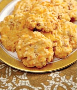 On Food: Martha Nesbit celebrates Savannah's table Cheese Wafers, Puffed Rice Cereal, Crispy Cheese, Cheese Straws, Puffed Rice, Rice Cereal, Sharp Cheddar, Cayenne Pepper, Sharp Cheddar Cheese